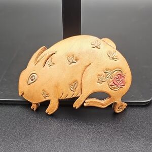 Decorative Tan Rabbit Figurine